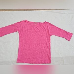 Pink Lilly Pulitzer 3/4 Sleeve Womens Top